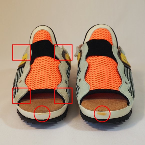 New with Defects - Yohji Yamamoto x Adidas Y-3 Orange Malye Sandals - Size 8.5 B - Picture 13 of 13